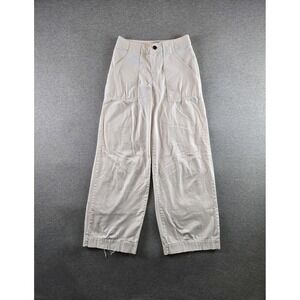 Nili Lotan x Target Pants Womens Size 4 Cream Khaki Wide Leg High Rise‎ Baggy